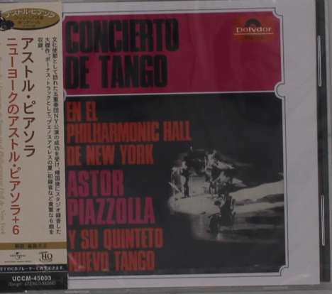 Astor Piazzolla (1921-1992): Concierto De Tango En El Philharmonic Hall De New York, CD