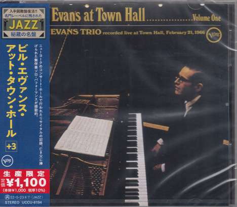 Bill Evans (Piano) (1929-1980): Bill Evans At Town Hall Volume One, CD