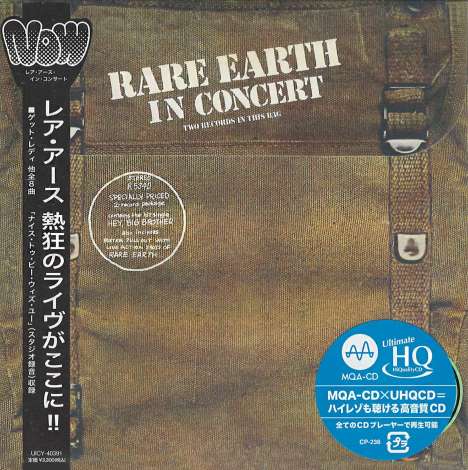 Rare Earth: In Concert (UHQ-CD/MQA-CD) (Papersleeve), CD