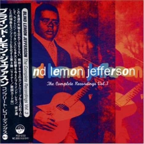 "Blind" Lemon Jefferson: Complete Recordings Vol, CD