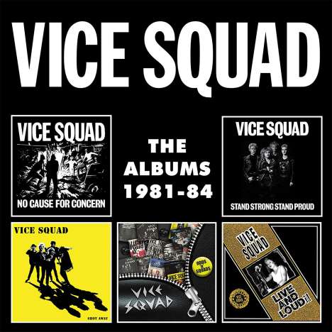 Vice Squad: The Albums 1981 - 1984, 5 CDs