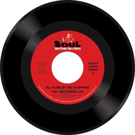 The Checkmates LTD: All Alone By The Telephone/Body Language, Single 7"
