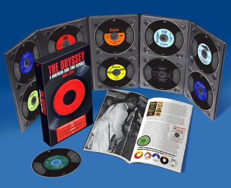 The Odyssey: A Northern Soul Time Capsule (Boxset) (8CDs + 2 DVDs + englischsprachiges Buch), 8 CDs und 2 DVDs