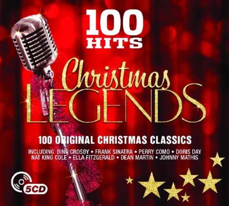 100 Hits: Christmas Legends (Digisleeve), 5 CDs
