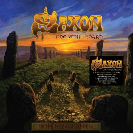 Saxon: The Vinyl Hoard (180g) (Limited Edition Box Set) (Gold Vinyl), 8 LPs