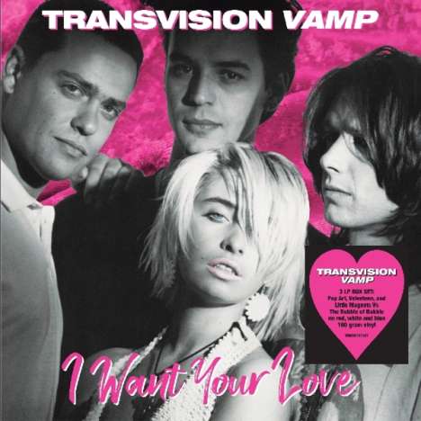 Transvision Vamp: I Want Your Love (180g) (Red, White &amp; Blue Vinyl), 3 LPs