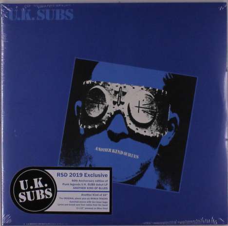 UK Subs (U.K. Subs): Another Kind Of Blues (RSD 2019) (40th Anniversary Edition) (Blue Vinyl), 2 Singles 10"
