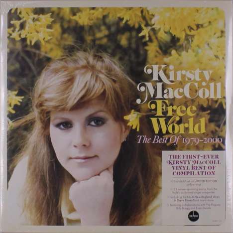 Kirsty MacColl: Free World: The Best Of Kirsty Maccoll 1979-2000 (Limited Edition) (Yellow Vinyl), 2 LPs