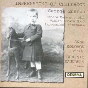 George Enescu (1881-1955): Impressions d'Enfance für Violine &amp; Klavier, CD