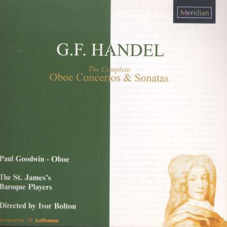 Georg Friedrich Händel (1685-1759): Oboenkonzerte Nr.1-3, CD