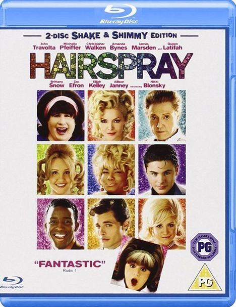 Hairspray (2007) (Blu-ray) (UK Import), DVD