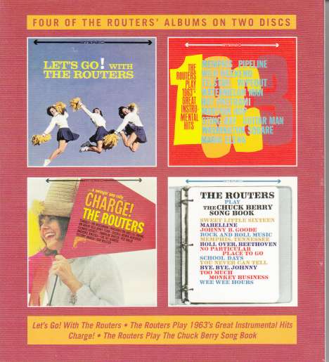 The Routers: Let's Go! / Play 1963's Great Instrumental Hits / Charge! / Play The Chuck Berry Song Book, 2 CDs