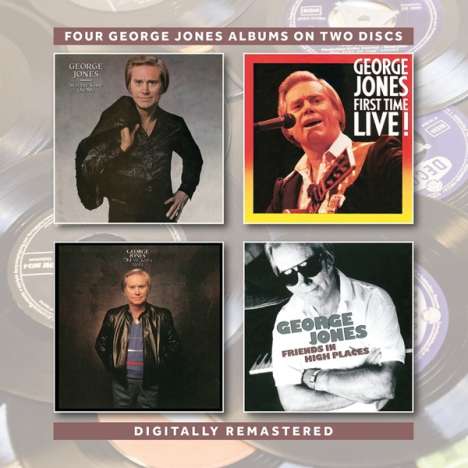 George Jones (1931-2013): Still The Same Ole Me / First Time Live! / One Woman Man / Friends In High Places, 2 CDs