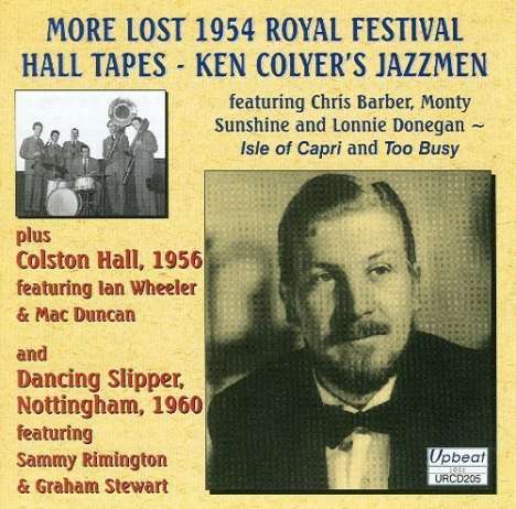 Ken Colyer (1928-1988): More Of The Lost 1954 Royal Festival Hall Tapes, CD