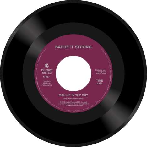 Barrett Strong (1941-2023): Man Up In The Sky/Is It True (remastered), Single 7"