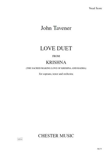John Tavener: Love Duet From Krishna, Noten