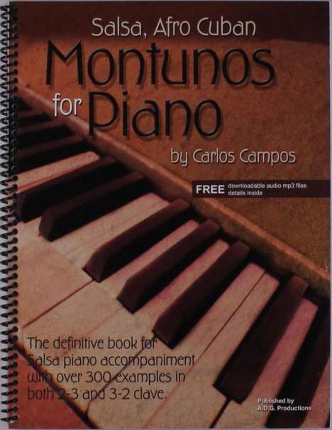 Carlos Campos: Salsa Afro Cuban Montunos For Piano Pf Book / Cd, Noten