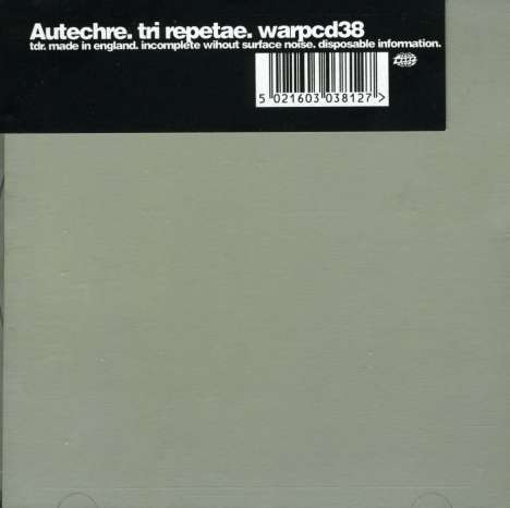 Autechre: Tri Repetae, CD