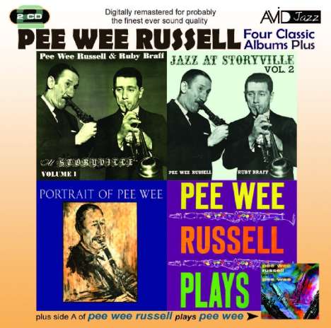 Pee Wee Russell (1906-1969): Four Classic Albums (Jazz At Storyville Vol 1 / Jazz At Storyville Vol 2 / Portrait Of Pee Wee / Pee Wee Russell Plays), 2 CDs