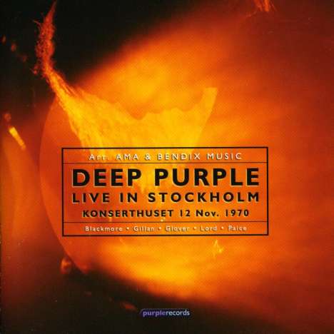 Deep Purple: Live In Stockholm 1970, 2 CDs