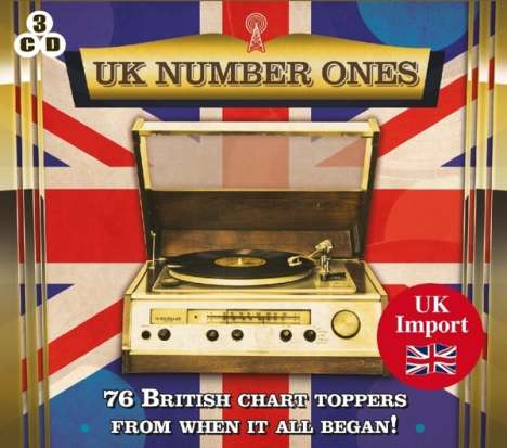 UK Number Ones: 76 British Chart Toppers, 3 CDs