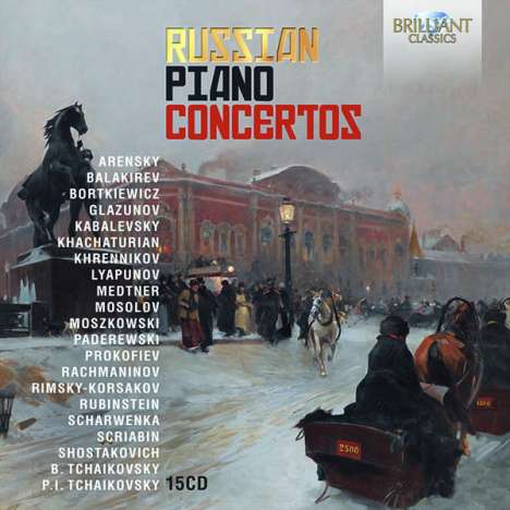 Russian Piano Concertos, 15 CDs