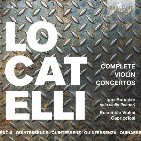 Pietro Locatelli (1695-1764): Violinkonzerte  op.3 Nr.1-12 "L'Arte del Violino", 5 CDs