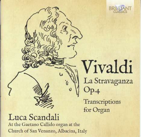 Antonio Vivaldi (1678-1741): Concerti op.4 Nr.1,3-6,10,11 "La Stravaganza" (Orgeltranskriptionen aus dem Anne Dawson's Book), CD