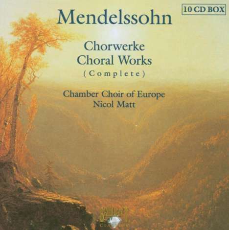 Felix Mendelssohn Bartholdy (1809-1847): Geistliche Chorwerke (Gesamtaufnahme), 10 CDs