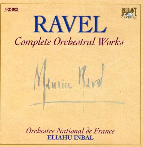 Maurice Ravel (1875-1937): Sämtliche Orchesterwerke, 4 CDs