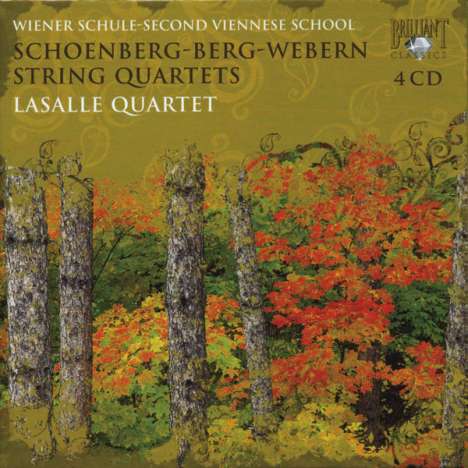 Arnold Schönberg (1874-1951): Streichquartette Nr.1-4, 4 CDs
