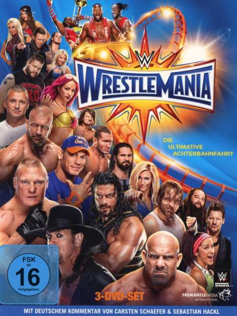 Wrestlemania 33, 3 DVDs