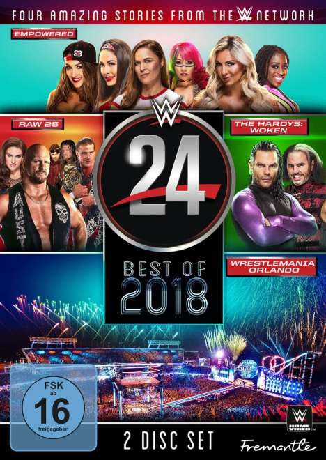 WWE 24 - The Best Of 2018, 2 DVDs