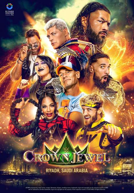 WWE: Crown Jewel 2023, 2 DVDs