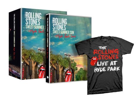 The Rolling Stones: Sweet Summer Sun - Hyde Park Live (Limited T-Shirt Edition Gr.L) (DVD + T-Shirt), DVD