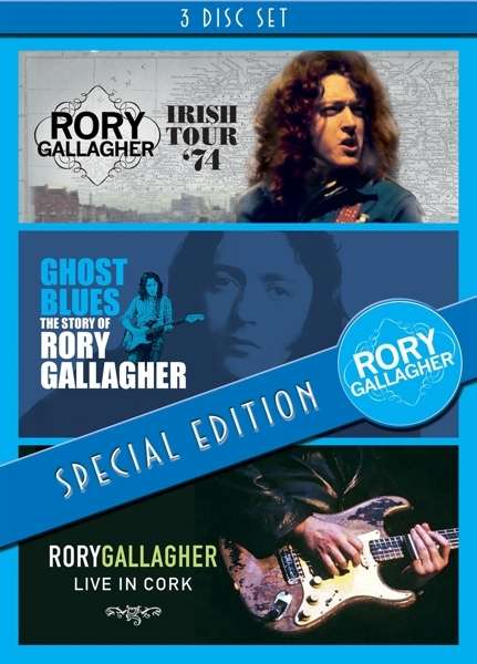 Rory Gallagher: Irish Tour '74 / Ghost Blues / Live In Cork (Special Edition), 3 DVDs