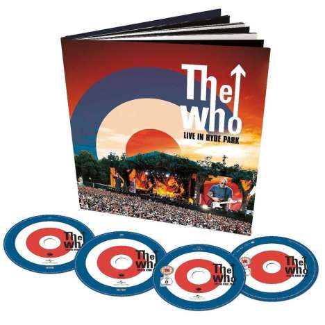 The Who: Live In Hyde Park (Limited Deluxe Edition), 1 DVD, 1 Blu-ray Disc und 2 CDs