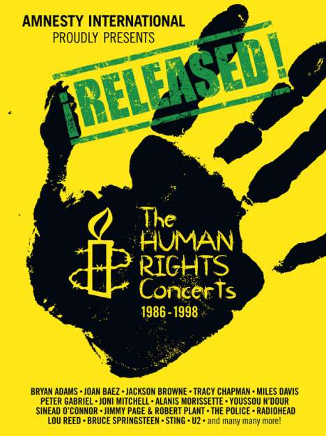 RELEASED! - The Human Rights Concerts 1986 - 1998, 6 DVDs