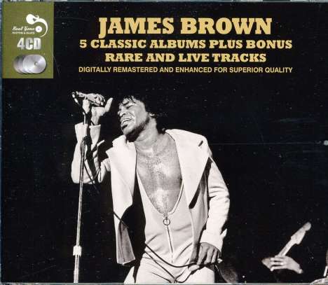 James Brown: 5 Classic Albums Plus Bonus..., 4 CDs