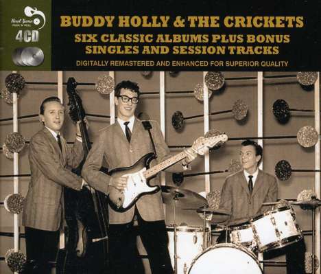 Buddy Holly: Six Classic Albums Plus Bonus Singles And Session Tracks, 4 CDs