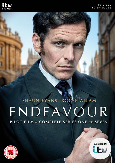 Endeavour Season 1-7 (UK Import), 16 DVDs