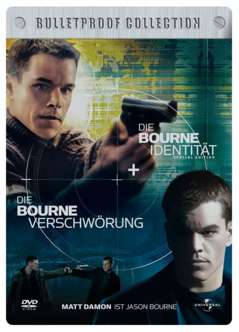 Bourne Identität / Bourne Verschwörung (Lim.Steelbook-Ed.), 2 DVDs