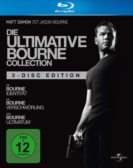 Die ultimative Bourne Collection (Bourne 1-3) (Blu-ray), 3 Blu-ray Discs