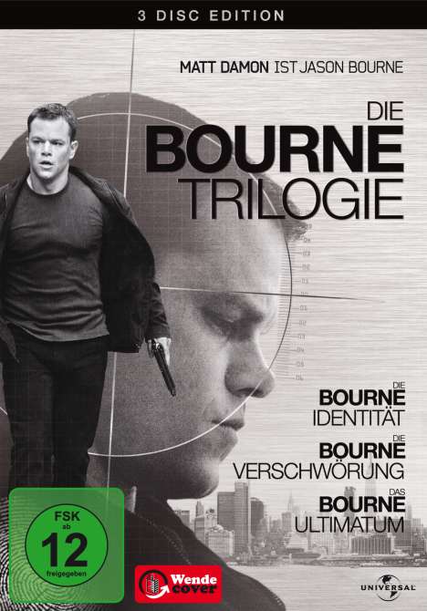 Die Bourne-Trilogie, 3 DVDs