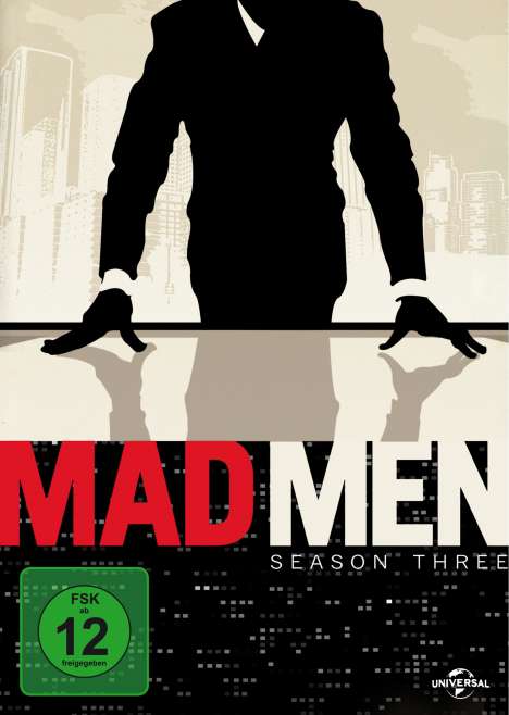 Mad Men Season 3, 4 DVDs