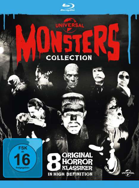 Universal Monsters Collection (Blu-ray), 8 Blu-ray Discs