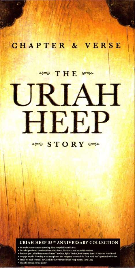 Uriah Heep: Chapter &amp; Verse - The Uriah Heep Story, 6 CDs
