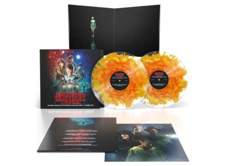 Kyle Dixon &amp; Michael Stein: Filmmusik: Stranger Things Season 1, Vol. 2 (O.S.T.) (Ghostly Orange Effect Vinyl) (2022 Repress), 2 LPs