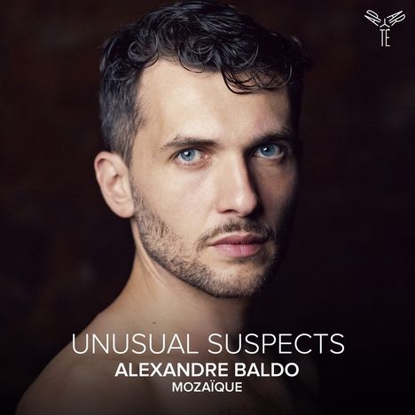 „UNUSUAL SUSPECTS ALEXANDRE BALDO MOZAIQUE“. Porträt eines Mannes mit kurzem Haar und leichtem Bart.