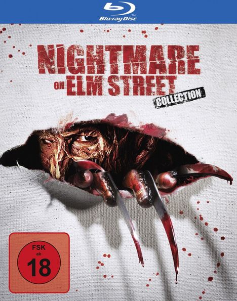 Nightmare on Elm Street Collection (Blu-ray), 4 Blu-ray Discs und 1 DVD